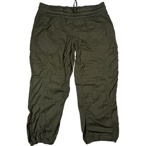The North Face Womens Cargo Jogger Pants Olive Green Large Regular Fit